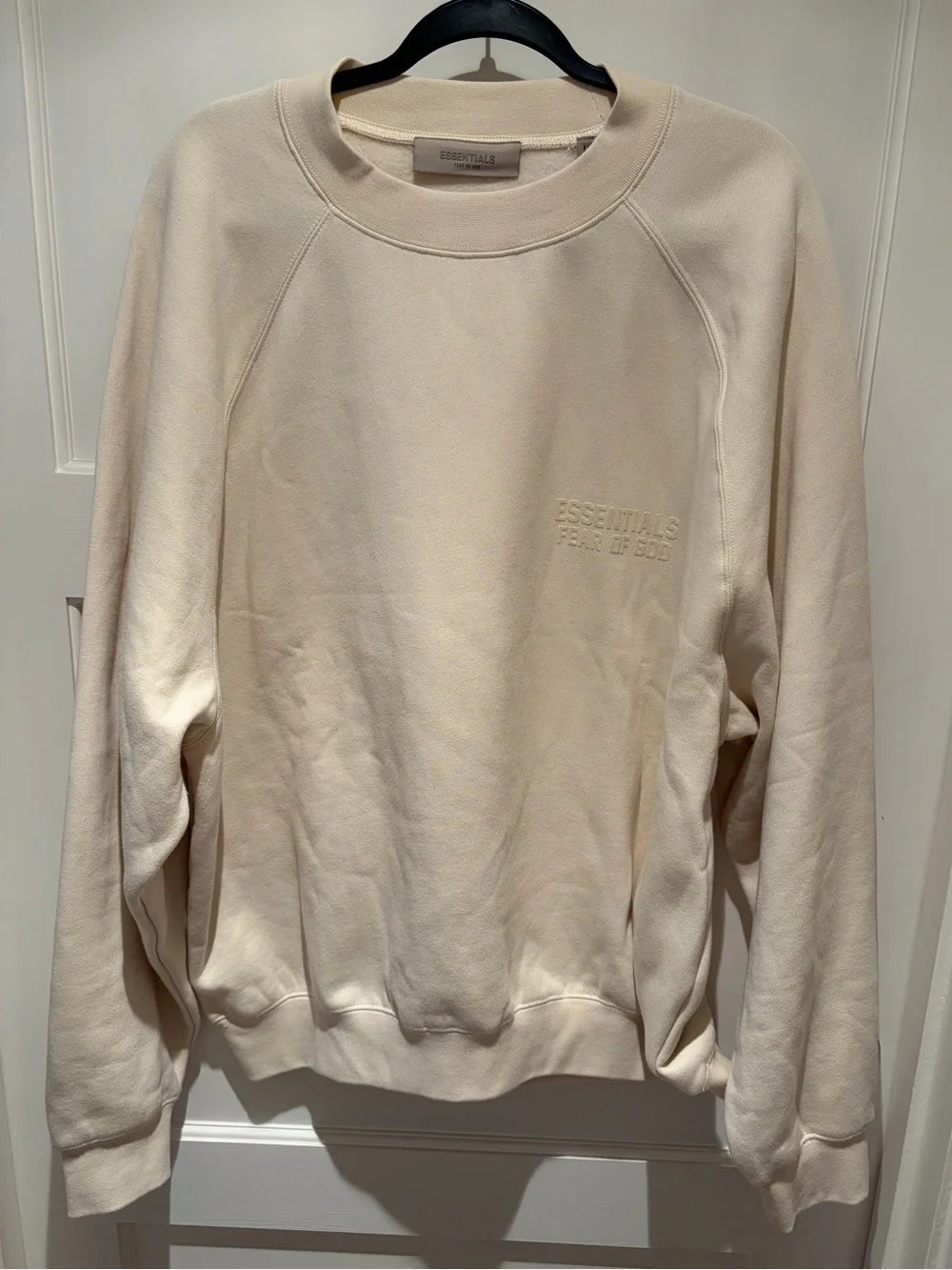 Fear of God Essentials Crewneck Cream Sweatshirt